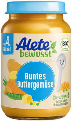 Alete Buntes Buttergemüse, nach dem 4. Monat, 190g