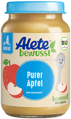 Alete Purer Apfel, nach dem 4. Monat, 190g