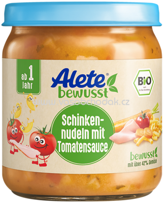 Alete Schinkennudeln mit Tomatensauce, ab 1 Jahr, 250 g