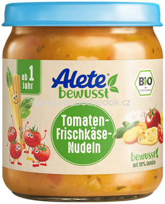 Alete Tomaten-Frischkäse-Nudeln, ab 1 Jahr, 250 g