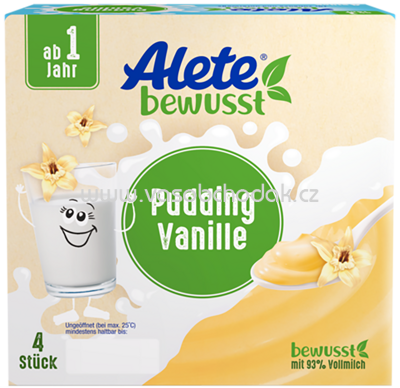Alete Pudding Vanille, ab 10. Monat, 4x100g, 400g
