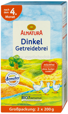 Alnatura Dinkel Getreidebrei, nach 5. Monat, 400g