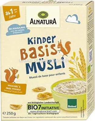 Alnatura Kinder-Basis-Müsli ab 1. Jahr, 250g