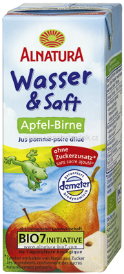 Alnatura Wasser & Saft Apfel-Birne, nach dem 1. Jahr, 200 ml