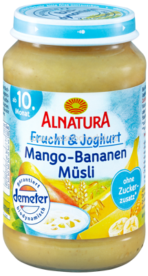 Alnatura Frucht & Joghurt Mango-Bananen-Müsli, ab 10. Monat, 190g