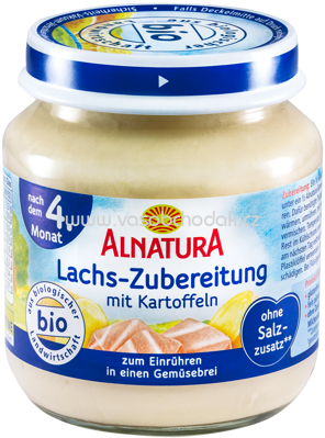 Alnatura Lachs-Zubereitung mit Kartoffeln nach 4. Monat, 125 g