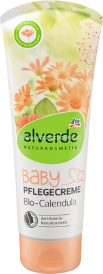 Alverde NATURKOSMETIK Baby Pflegecreme für Gesicht & Körper Bio-Calendula, 100 ml