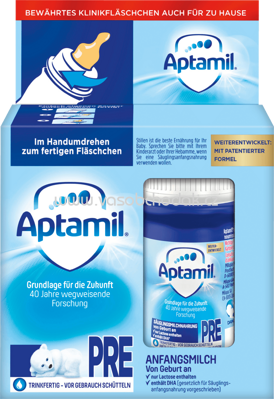 Aptamil Anfangsmilch Pre trinkfertig von Geburt an, 2x90 ml, 180 ml