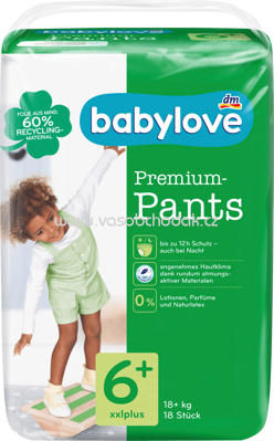 Babylove Baby Pants Premium Gr. 6+ XXLplus, 18+ kg, 18 St