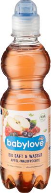 Babylove Saft Apfel-Waldfrüchte mit stillem Mineralwasser, 330 ml