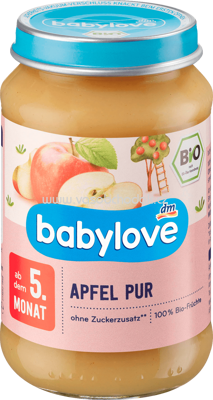 Babylove Apfel pur, nach dem 5. Monat, 190 g