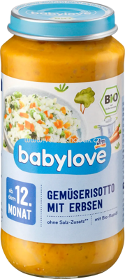 Babylove Gemüserisotto mit Erbsen, ab dem 12. Monat, 250g