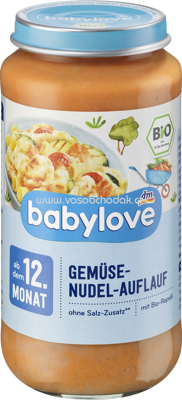Babylove Gemüse Nudelauflauf, ab dem 12. Monat, 250g