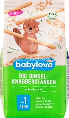 Babylove Bio Dinkel-Knabberstangen, ab 1 Jahr, 80g