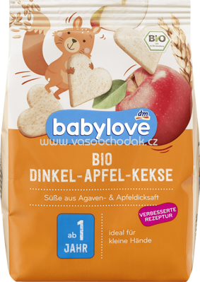 Babylove Bio Dinkel-Apfel-Kekse, ab 1 Jahr, 125g