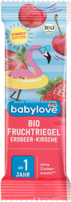 Babylove Fruchtriegel Bio Fruchtriegel Erdbeer-Kirsche, ab 1 Jahr, 25g