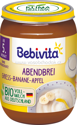Bebivita Abendbrei Griess-Banane-Apfel, ab dem 5. Monat, 190g