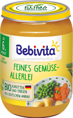 Bebivita Feines Gemüse-Allerlei, ab dem 6. Monat, 190g