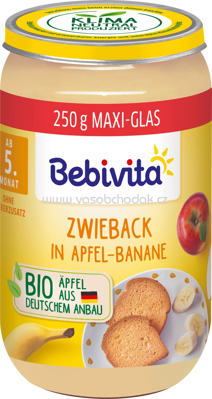 Bebivita Zwieback in Apfel-Banane, ab 5. Monat, 250g