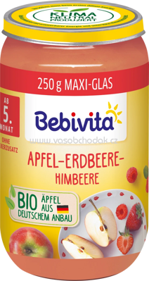 Bebivita Apfel Erdbeere Himbeere, ab dem 5. Monat, 250g