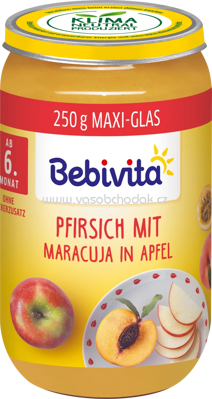 Bebivita Pfirsich mit Maracuja in Apfel, ab dem 6. Monat, 250g