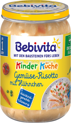 Bebivita Kinder Küche Gemüse Risotto mit Hühnchen, ab dem 12. Monat, 250g