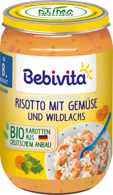 Bebivita Risotto mit Gemüse und Wildlachs, ab dem 8. Monat, 220g