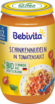 Bebivita Schinkennudeln in Tomatensauce, ab dem 12. Monat, 250g