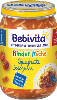 Bebivita Kinder Küche Spaghetti Bolognese, ab dem 12. Monat, 250g