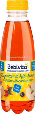 Bebivita Hagebutte mit Apfel-Aronia in stillem Mineralwaser, ab 5. Monat, 500 ml