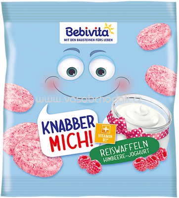 Bebivita KNABBER MICH! Reiswaffeln Himbeere-Joghurt, ab 12. Monat, 30g
