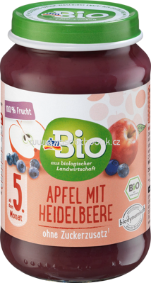 dmBio Apfel mit Heidelbeere, nach dem 5. Monat, 190g