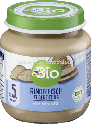 dmBio Rindfleisch Zubereitung, nach dem 5. Monat, 125g