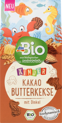 dmBio Kinder Kakao Butterkekse mit Dindel, ab 3 Jahren, 125g