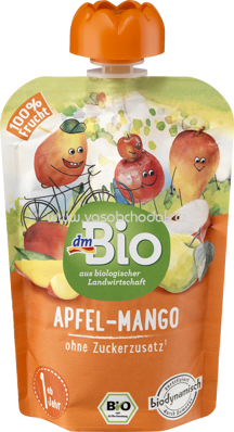 dmBio Quetschbeutel Apfel-Mango, ab 1 Jahr, 100g