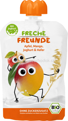 Freche Freunde Quetschbeutel Apfel, Mango, Joghurt & Hafer, ab 12. Monat, 100g