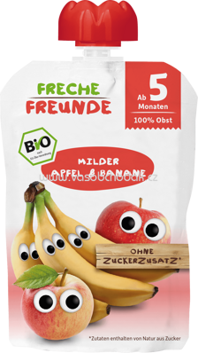 Freche Freunde Quetschbeutel Milder Apfel & Banane, ab 5. Monat, 100g