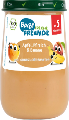 Freche Freunde Apfel, Pfirsich & Banane, ab dem 5. Monat, 190g