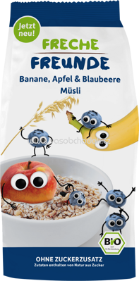 Freche Freunde Müsli Banane, Apfel & Blaubeere, ab 12. Monat, 200g