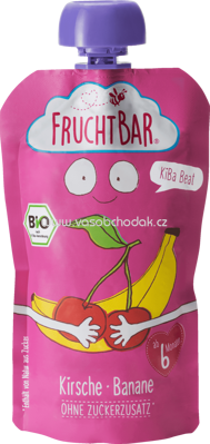 FruchtBar Quetschbeutel Kirsche, Banane, ab 6. Monat, 120g