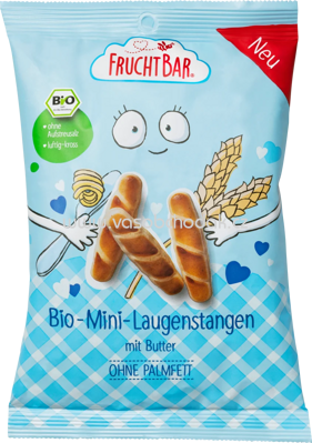 FruchtBar Bio Mini Laugenstangen mit Butter, ab 3 Jahren, 90g