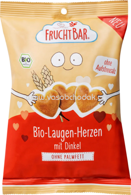 FruchtBar Bio Laugen Herzen mit Dinkel, ab 3 Jahren, 90g