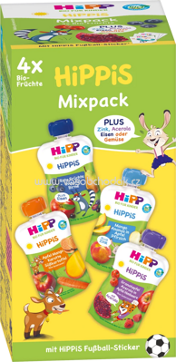 Hipp Hippis Maxipack Früchte, ab 1 Jahr, 4x100g, 400g
