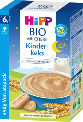 Hipp Bio-Milchbrei Gute Nacht Kinderkeks, ab 6. Monat, 450g