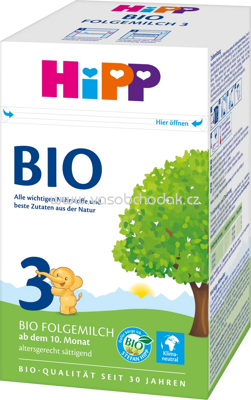 Hipp Bio Folgemilch 3, ab dem 10. Monat, 600g