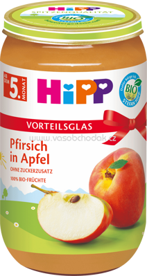 Hipp Pfirsich in Apfel, ab dem 5. Monat, 250g
