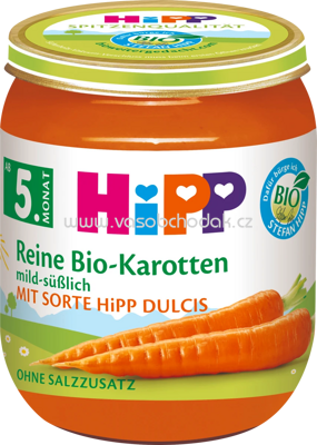 Hipp Reine Bio Karotten, nach dem 5. Monat, 125g