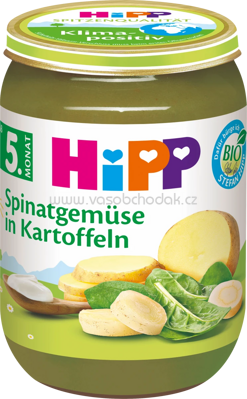 Hipp Spinatgemüse in Kartoffeln, ab dem 5. Monat, 190g