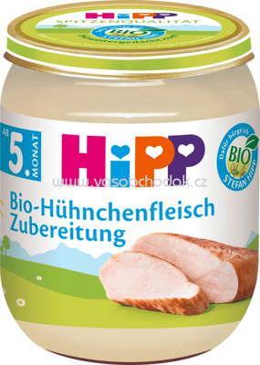 Hipp Zubereitung Bio-Hühnchenfleisch, ab dem 5. Monat, 125g