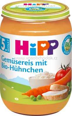 Hipp Gemüsereis mit Bio-Hühnchen, ab dem 5. Monat, 190g